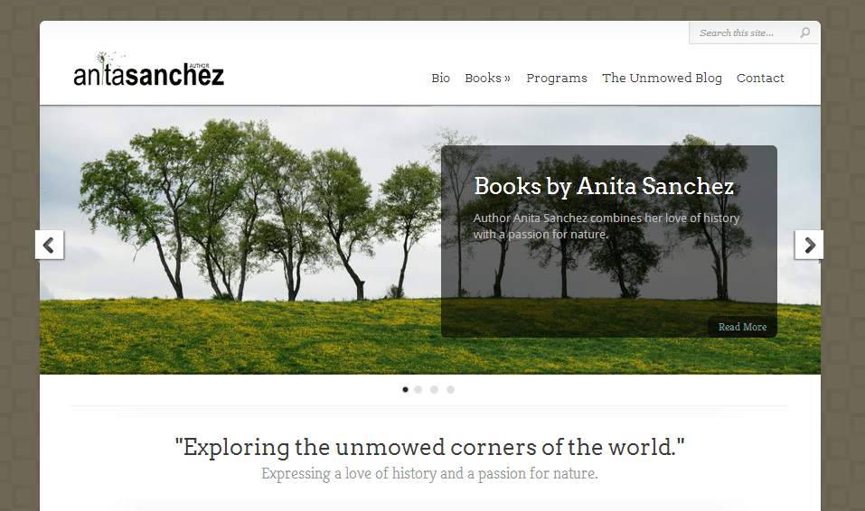 Online presence for author Anita Sanchez
