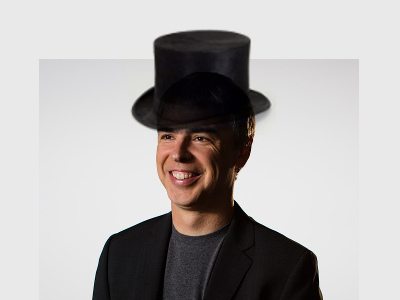 larry page with tophat