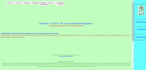 ECOS old site screenshot