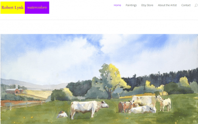 New website and Etsy store for watercolor artist Robert Lynk
