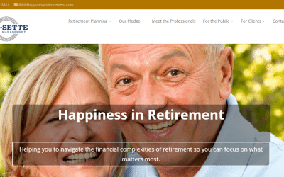 New website for Bill Del-Sette and Happiness in Retirement dotcom