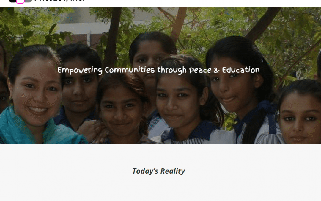Website redone for NYC-based non-profit for peace