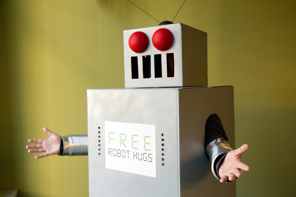 hug a robot