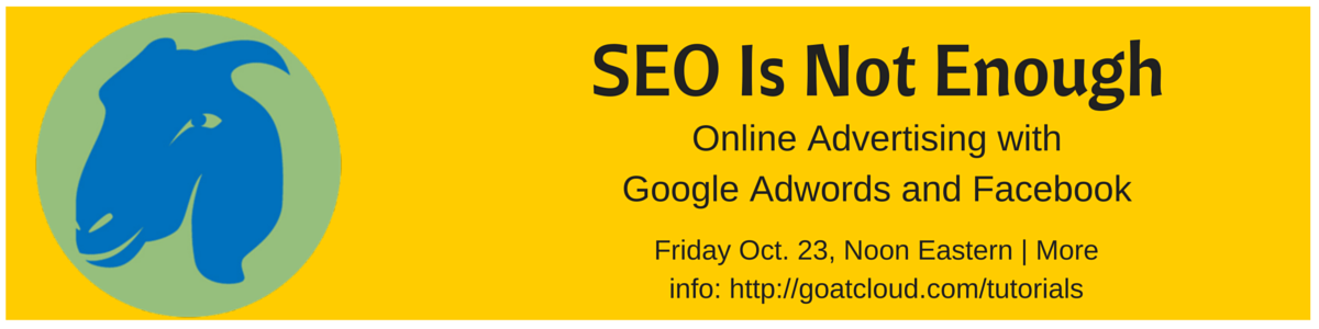 SEO Is Not Enough Oct 23 2015