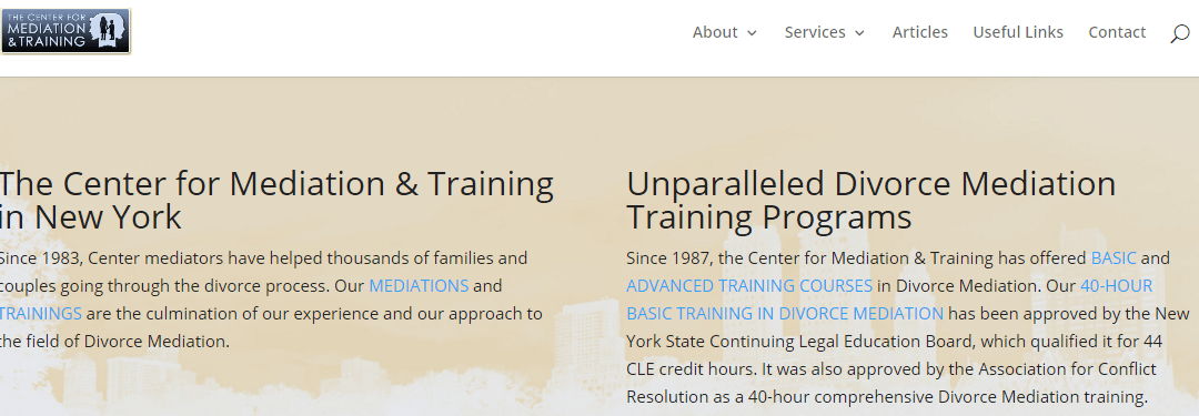 New WordPress website for the Center for Mediation & Training