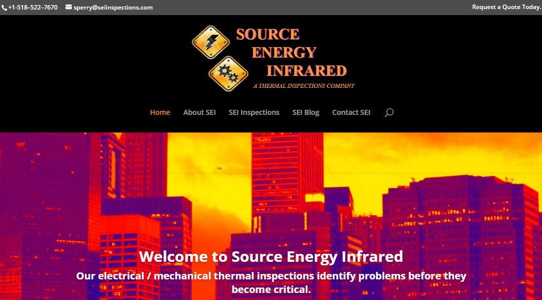 WordPress website revamp for Source Energy Infrared