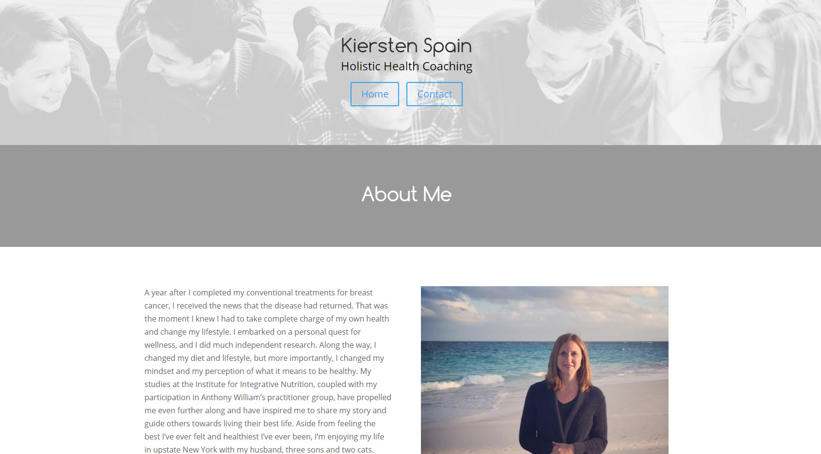 Brand new WordPress website for Life Coach Kiersten Spain