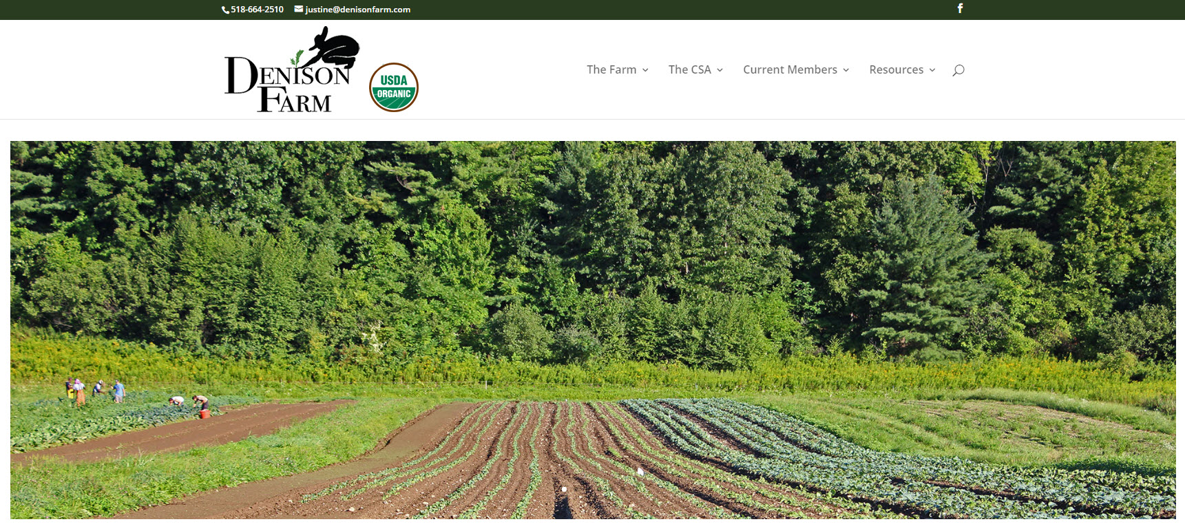 Revamped Mobile Friendly Website for Denison Farm