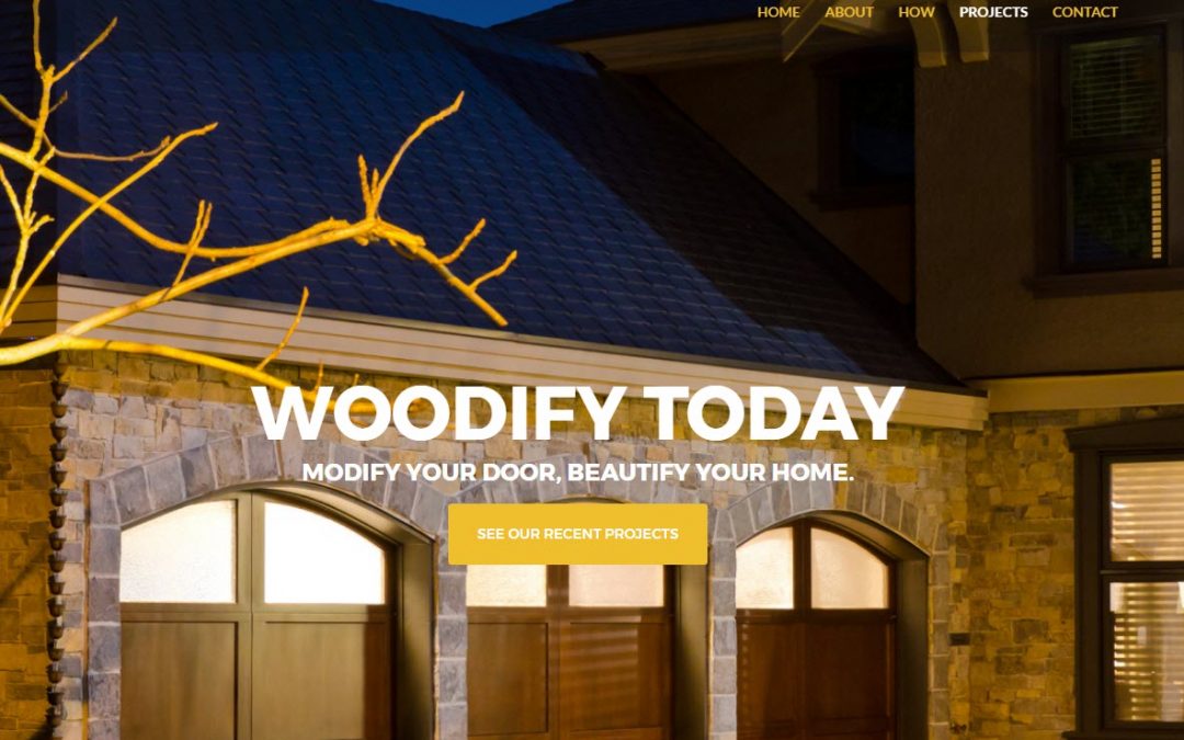 woodify today websiite screenshot