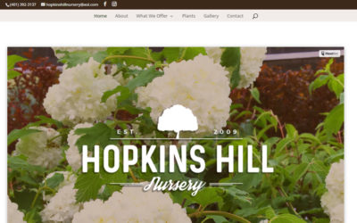 New WordPress Website for Hopkins Hill Nursery