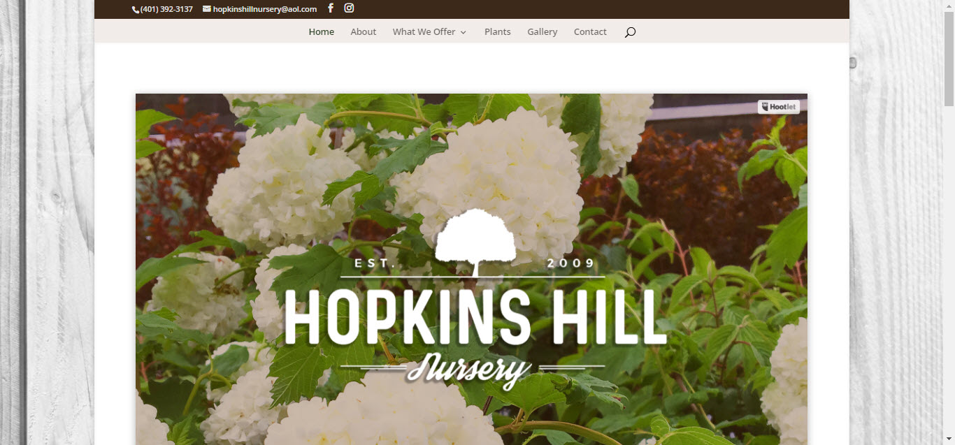 Hopkins Hill Nursery screen shot