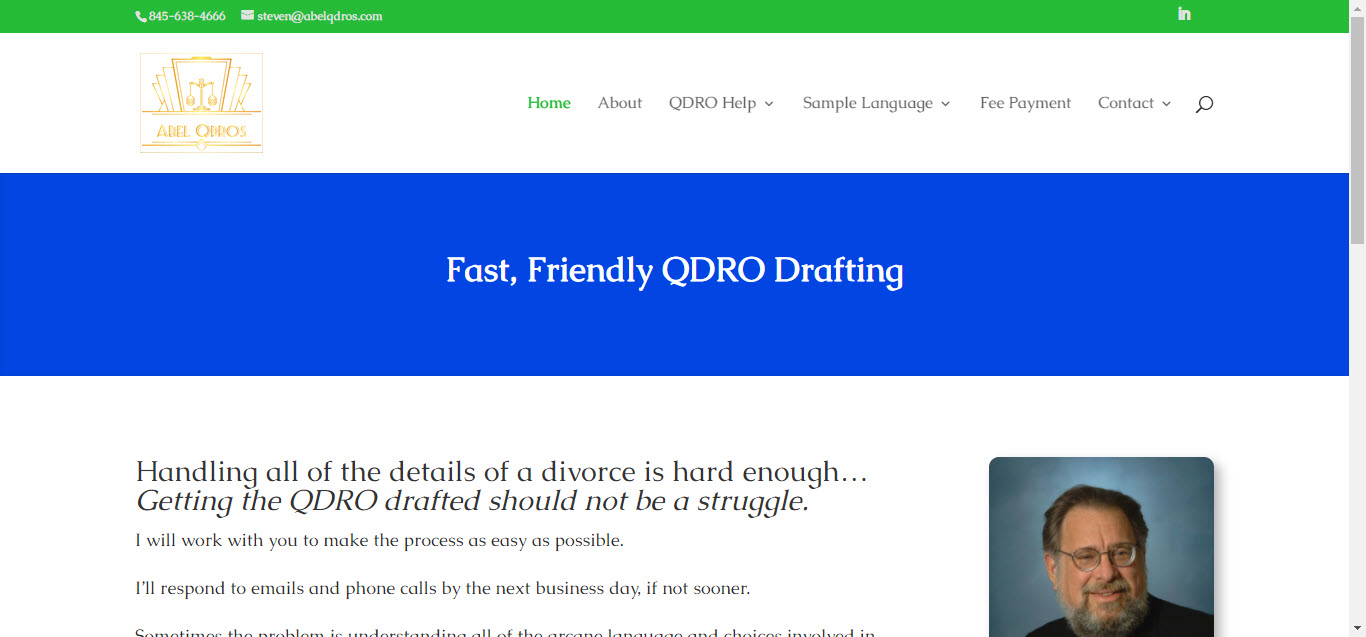 Abel QDRO drafting screenshot