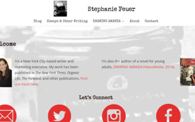 Revamped WordPress website for NYC Writer Stephanie Feuer