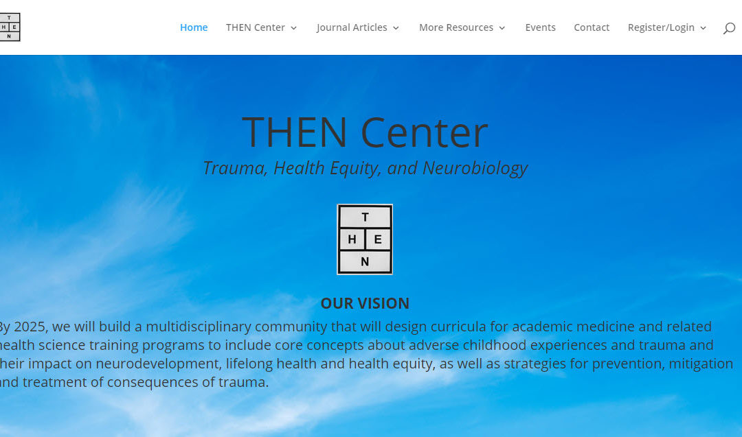then center website screenshot