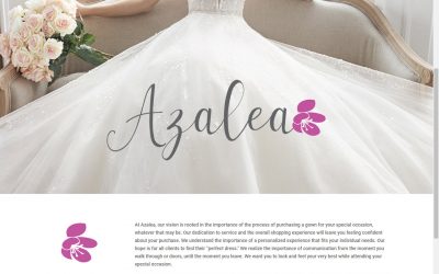 New WordPress website for Azalea Dresses