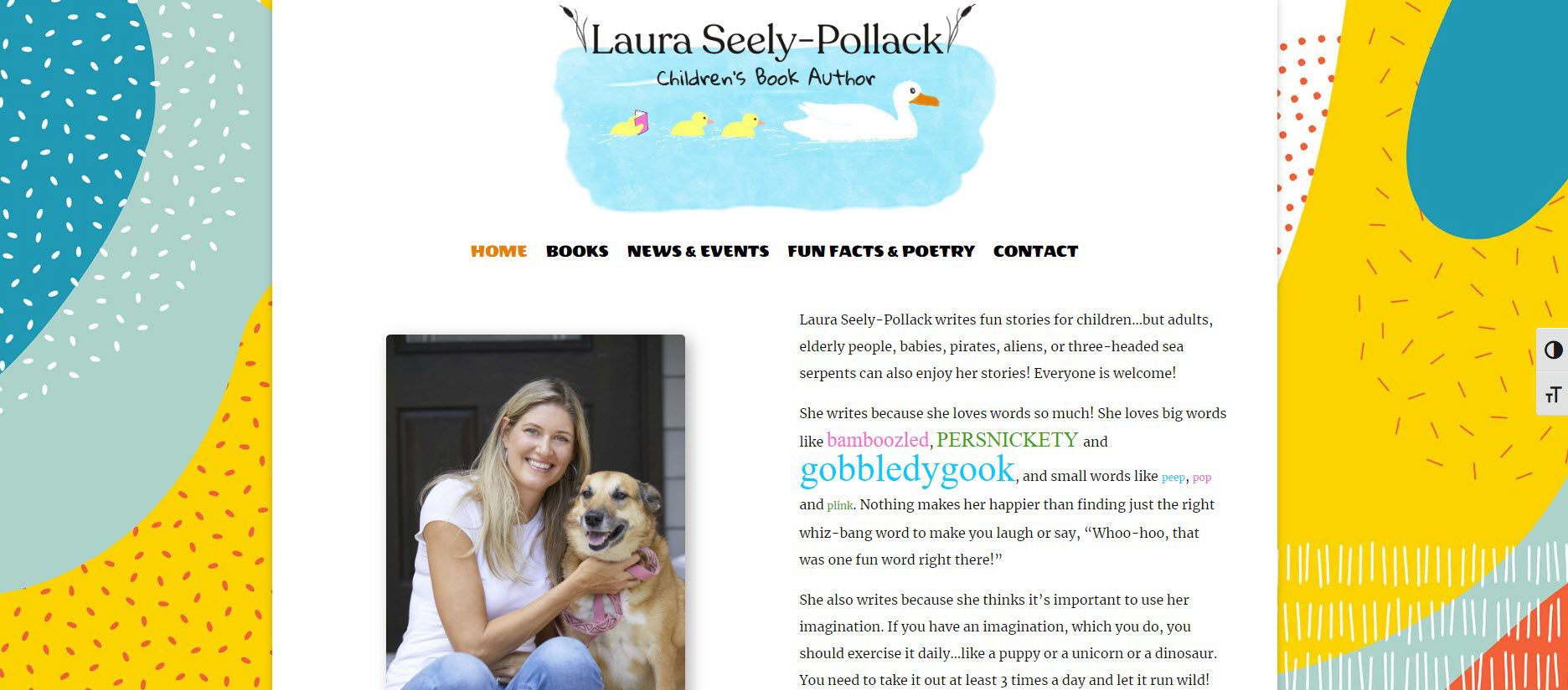 laura seely pollack website screenshot